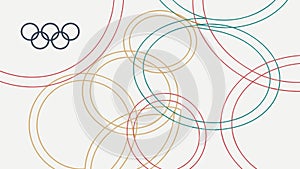 Subtle Overlapping Rings Abstract Pattern Design, vector design Generative AI