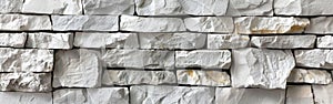 Subtle Shades of Stone: White and Gray Concrete Texture Wall Background for Panoramic Banners and Wallpaper Tiles