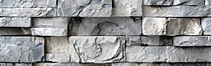 Subtle Shades of Stone: White and Gray Concrete Texture Wall Background for Panoramic Banners and Wallpaper Tiles