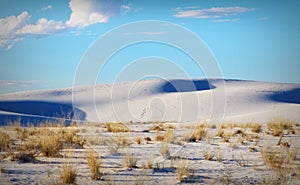 Subtle Shadows at Dusk in White Sands National Park