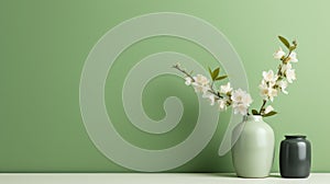 subtle solid green background