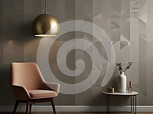 Subtle Sophistication: Modern Minimalism with Geometric Texture Wallpaper