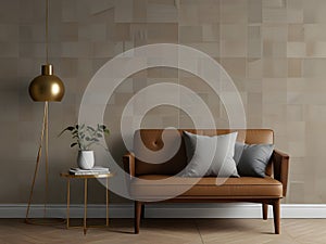 Subtle Sophistication: Modern Minimalism with Geometric Texture Wallpaper