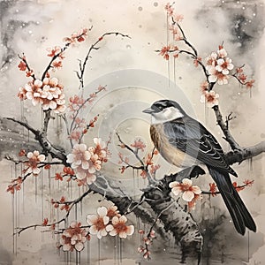 Subtle Sumi-e Painting