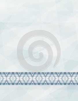 Subtle template with geometric ornament. Minimal vector graphics photo