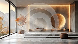 Subtle textured minimalist wall background