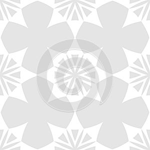 Subtle vector abstract geometric seamless pattern. Simple gray ethnic texture