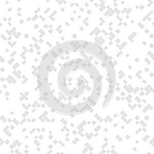Subtle vector abstract pixel mosaic background. Light gray seamless pattern