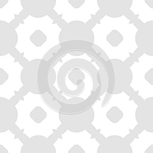 Subtle vector abstract seamless pattern. Elegant white and light gray background