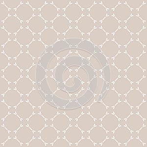 Geometric seamless pattern with delicate rounded grid, net, mesh, lace, lattice, weave.