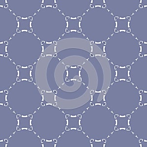 Subtle vector blue and white background. Abstract lattice, grid seamless pattern