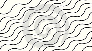 Subtle wavy line pattern, calming abstract background texture, vector design Generative AI