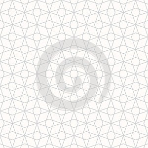 Subtle vector minimalist geometric seamless pattern with thin lines, grid, mesh