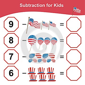 Subtraction Worksheet. Mathematic counting worksheet