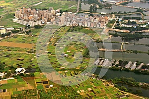 Suburb village of Guangzhou city