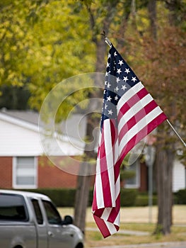 Suburban American Flag