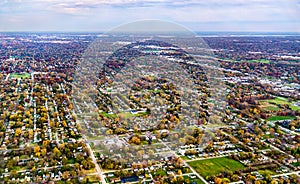 Suburban area near Detroit, USA photo