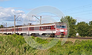 Suburban electric train