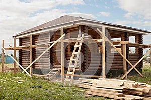 Suburban house construction