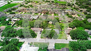 Suburban houses in middle income residential neighborhood in Calallen, Nueces County, Corpus Christi, detached shingle photo