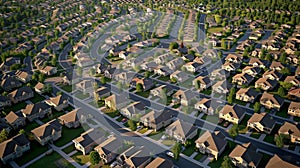 Suburban Monotony: Aerial Perspective