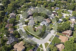 Suburban Neighborhood Aerial