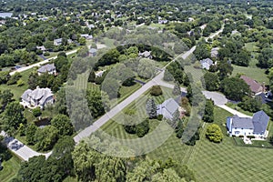 Suburban Neighborhood Aerial