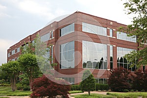 Suburban office building