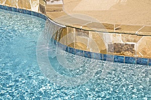 Suburban Pool Water Feature photo
