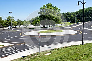 Suburban roundabout