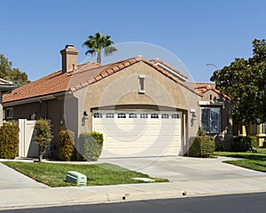 Suburban Single family residence facade