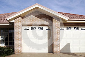 Suburban Town House Garage Door