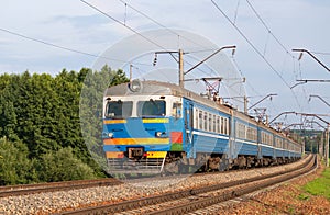 Suburban train in Belarus