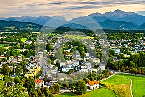 Suburbs of Salzburg in Austria
