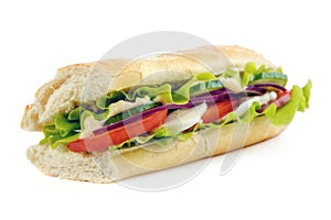 Subway baguette bread