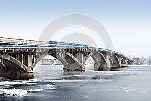 Subway bridge in Kiev, Ukraine (Kyiv, Ukraine)