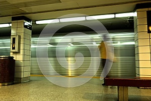 Subway Business Woman