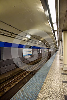 City Urban commuter train tracks