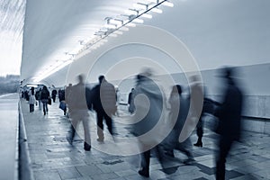 Subway crowd