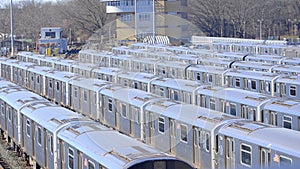 Subway depot in Queens New York - street photography