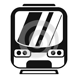 Subway fast metro icon simple vector. Rail transport