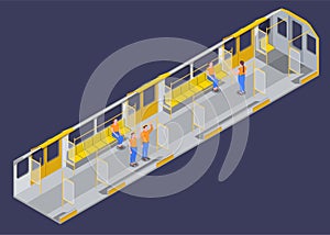 Subway Isometric Illustration