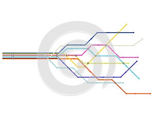 Subway map photo