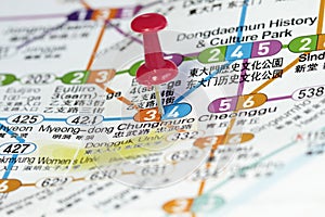 Subway map of Seoul