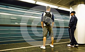 Subway motion blur