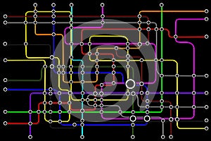 Subway Network People Connections Concept