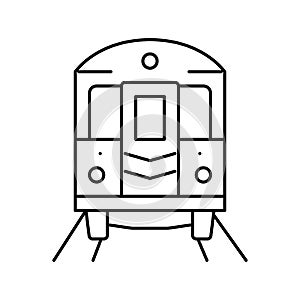 subway new york line icon vector illustration