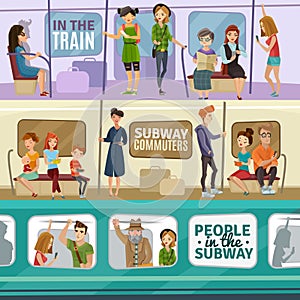 Subway People Banners Set