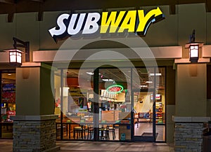 Subway Restaurant Exterior