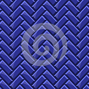 Subway seamless blue pattern. Brick wall. Vector